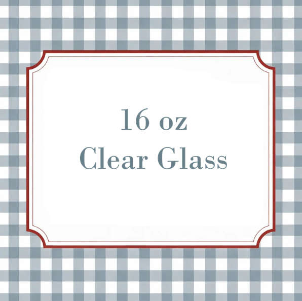 16 oz Clear Glass