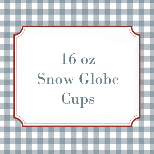 16 oz Snow Globe Cups