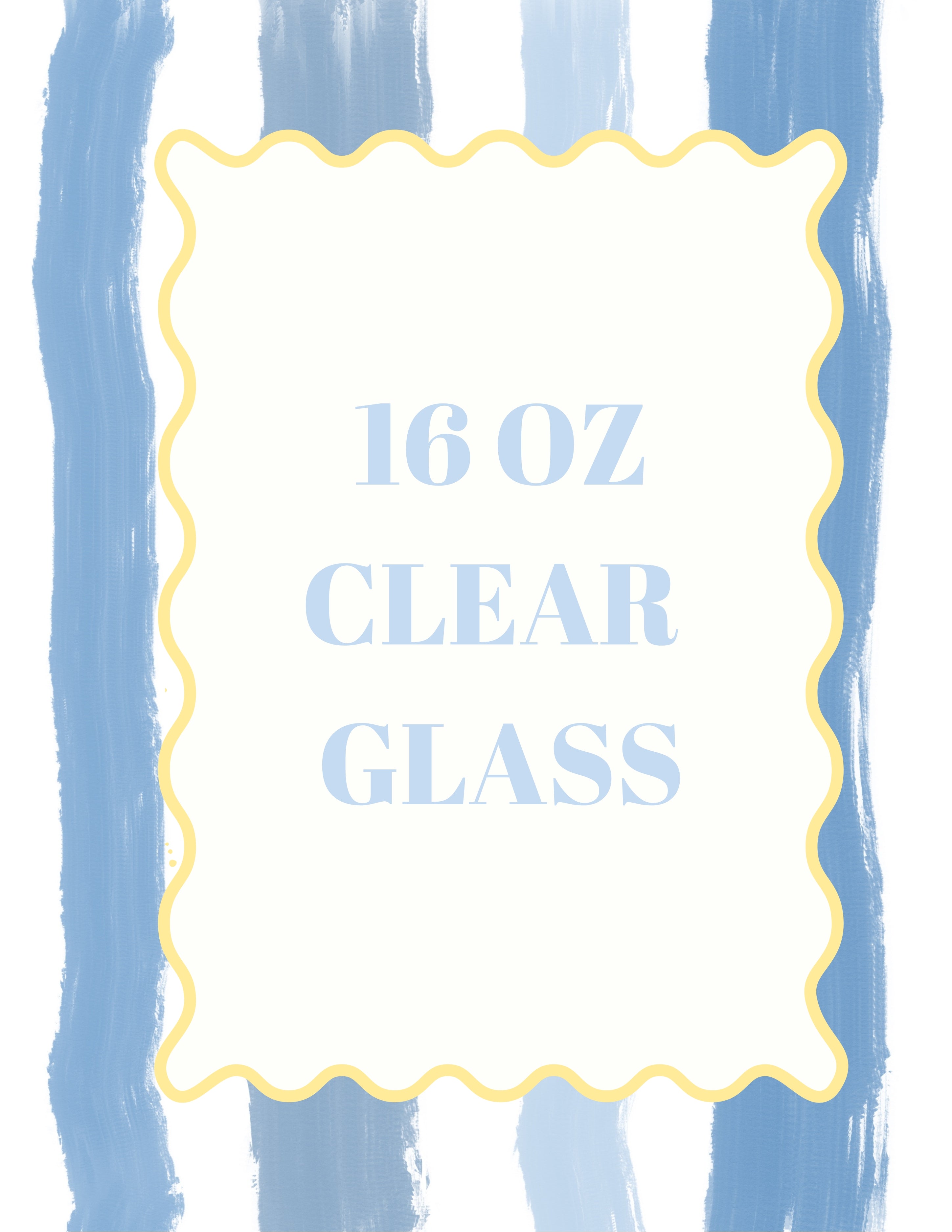 16 oz Clear Glass