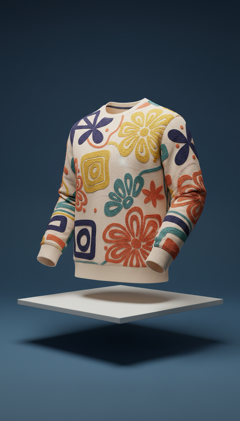 Embroidered Modern Custom Sweatshirt