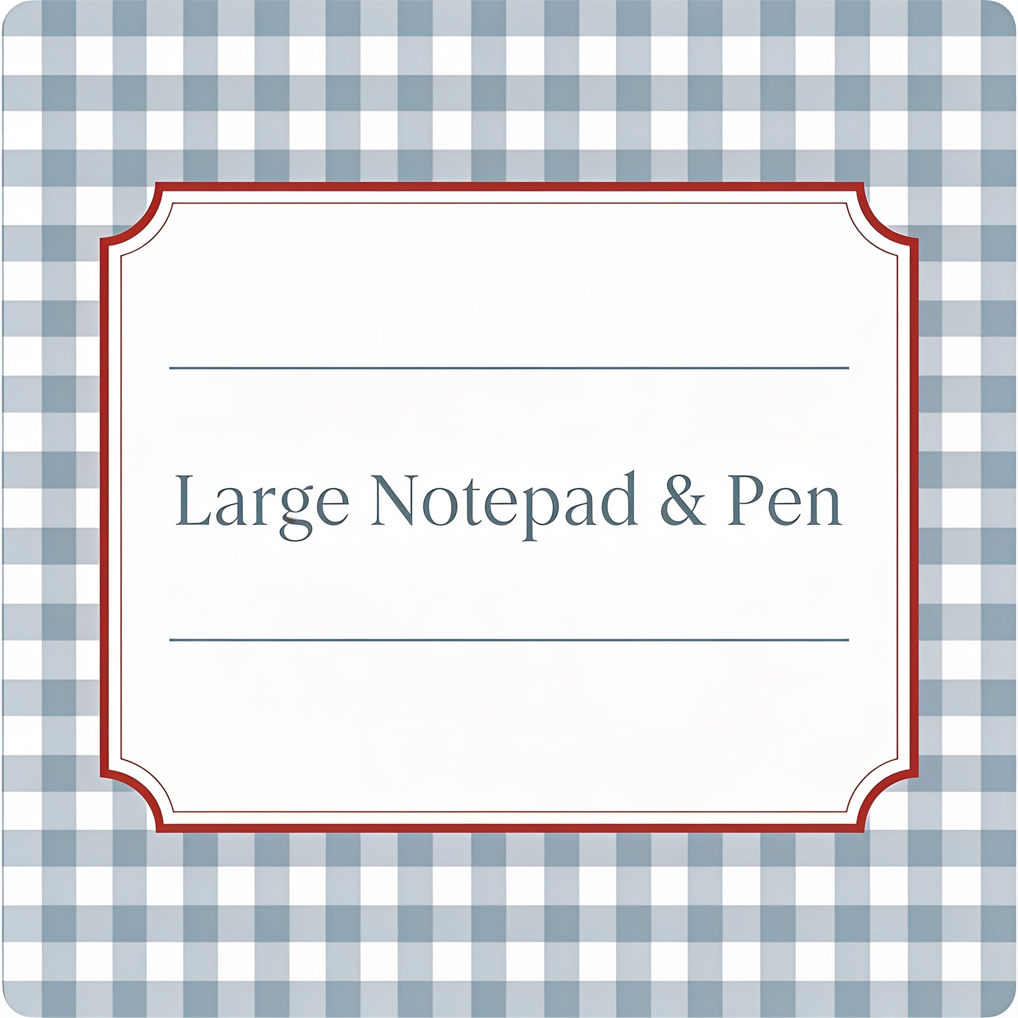 Notepad and pen