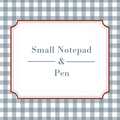 Small Notepad and Pen