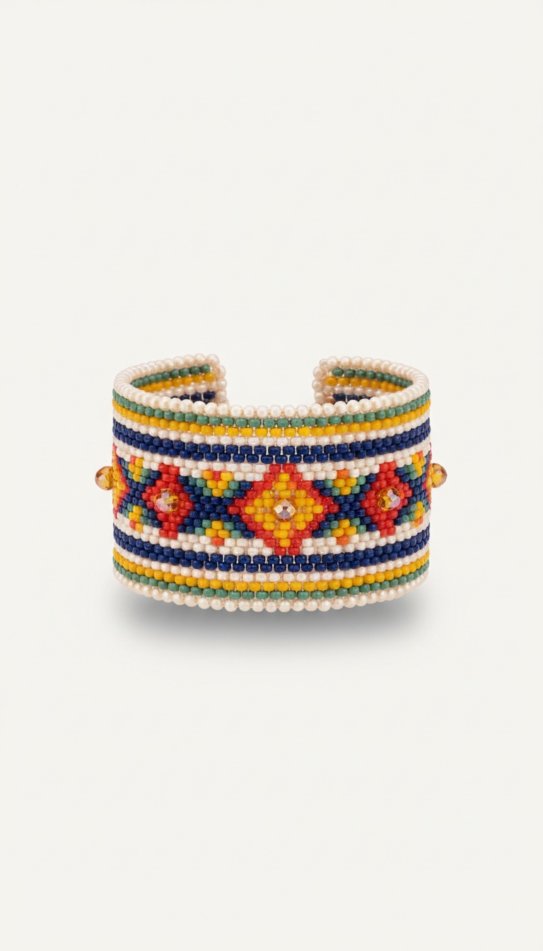 Custom Beaded Statement Bracelet