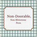 Non-Doorable, Non-Rhinestone Pens Tile