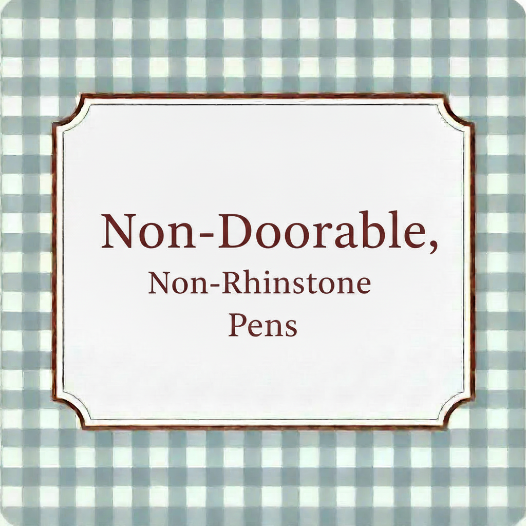 Non-Doorable, Non-Rhinestone Pens Tile