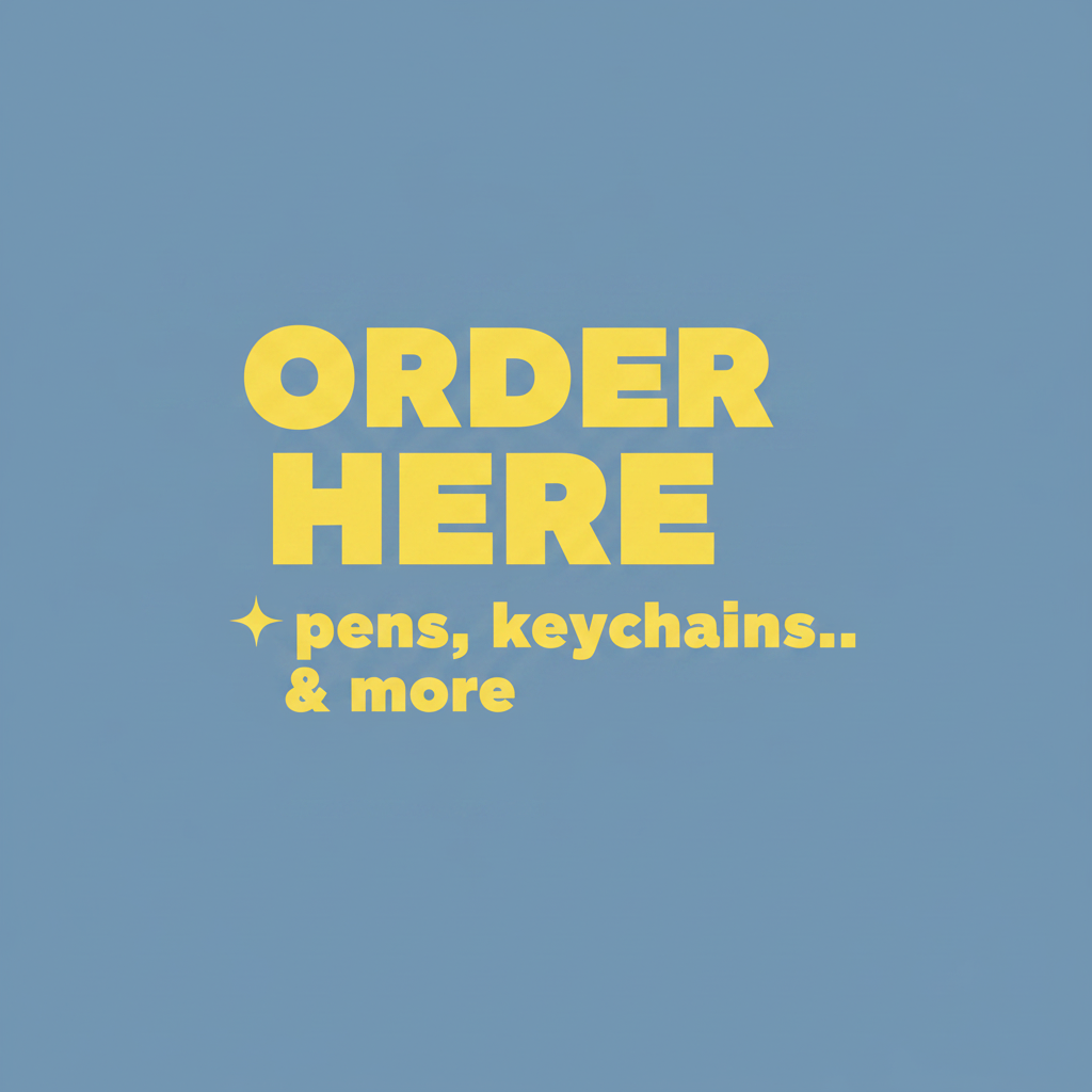 Order Here - Dusty Blue & Yellow